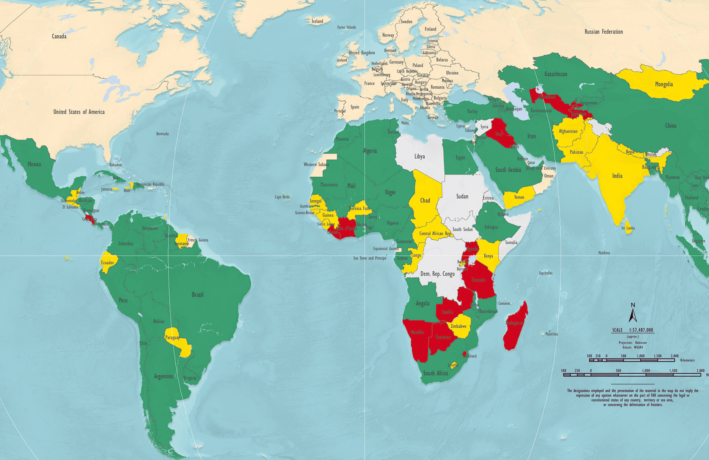 Карта голода. ФАО карта. ФАО ООН карта. Карта голода в мире ФАО.
